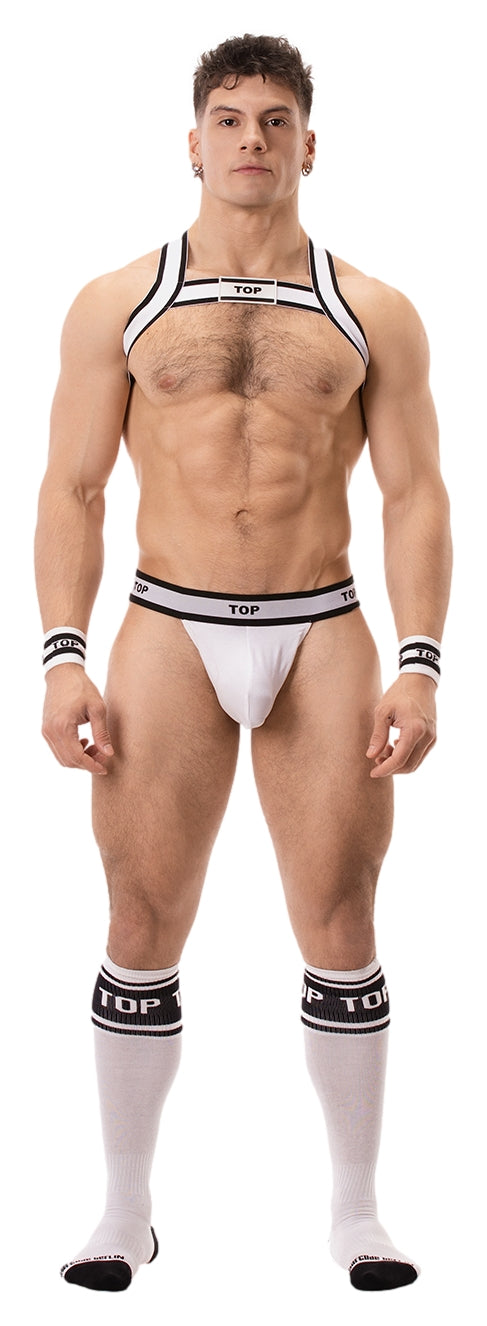 String Cache-sexe Top Blanc