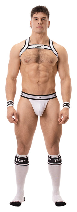String Cache-sexe Top Blanc