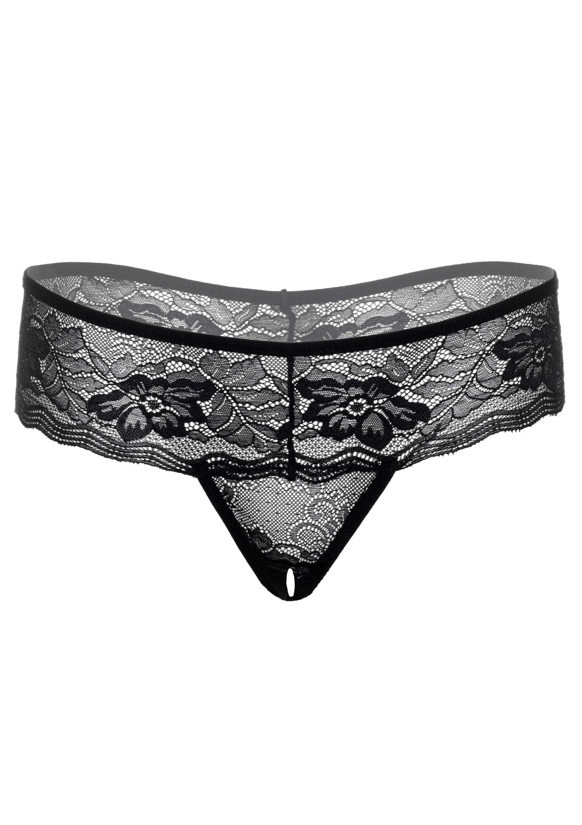 String en dentelle Jane Noir