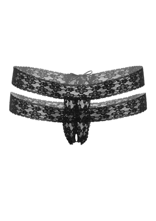 String panty Lucy Noir