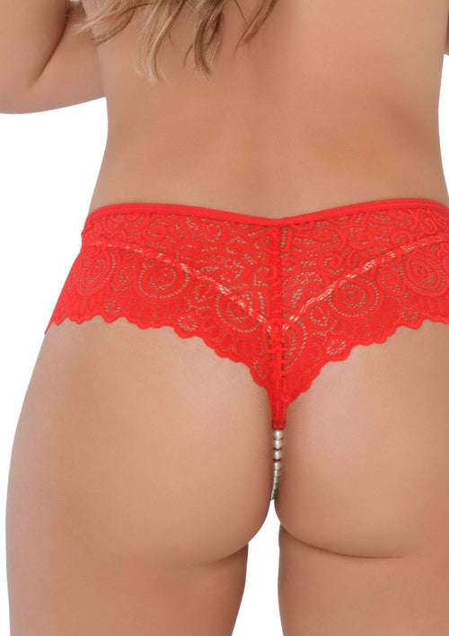 String Perlé Ashley Rouge