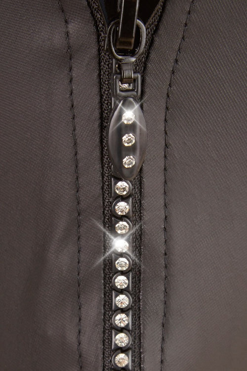 String Zip Fetish Noir