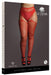 Collants à jarretelles RHINESTONE Rouges