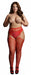 Collants à jarretelles RHINESTONE Rouges