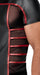 T-shirt TOP ORMETO Noir-Rouge