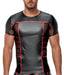 T-shirt TOP ORMETO Noir-Rouge