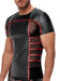 T-shirt TOP ORMETO Noir-Rouge