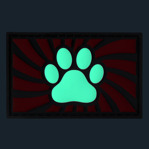 Tag Paw avec scratch Rouge