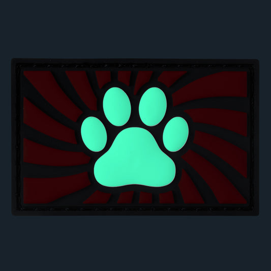 Tag Paw avec scratch Rouge