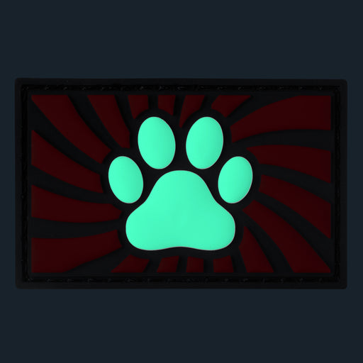Tag Paw avec scratch Rouge