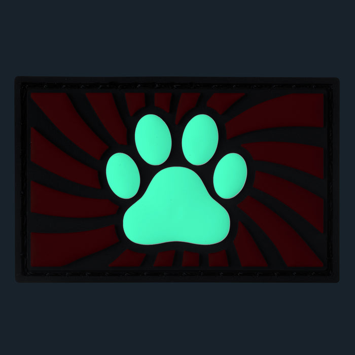Tag Paw avec scratch Rouge