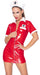 Tenue Infirmière Vinyl Nurse Rouge
