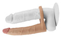 Double gode Cockring - 15.5 x 2.9 cm Flesh