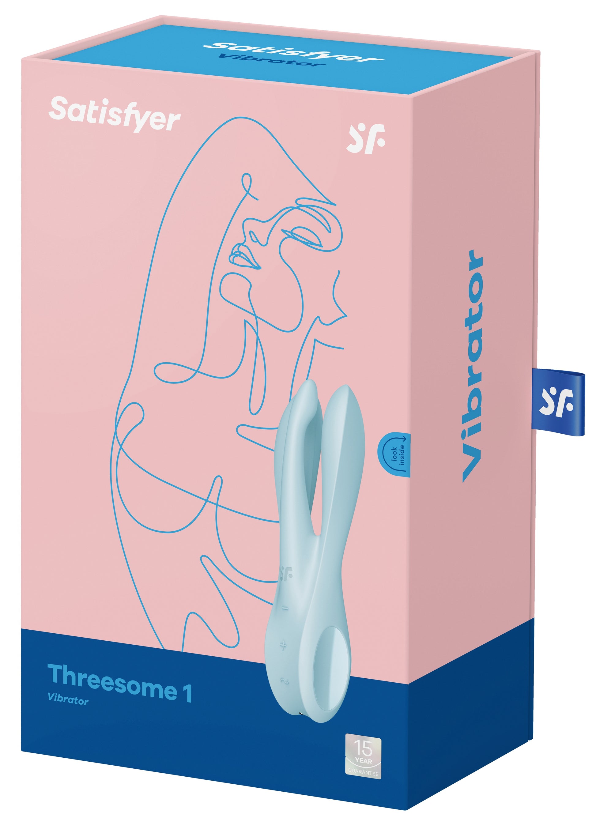 Stimulateur de clitoris vibrant Threesome 1 Satisfyer Bleu