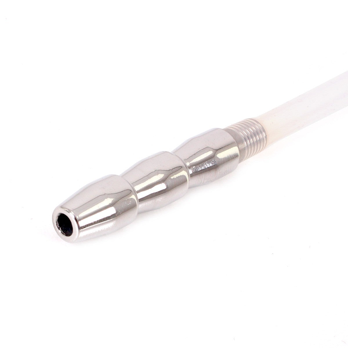 Tige d'urètre percée Catheter Ribbed 21cm - Diamètre 9mm