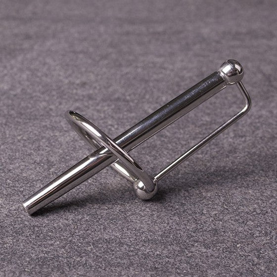 Tige percée d'urètre avec anneau PRINCESS WAND 7.5cm x 6mm
