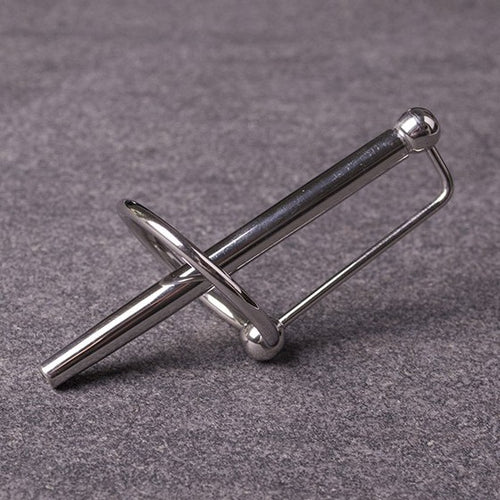 Tige percée d'urètre avec anneau PRINCESS WAND 7.5cm x 6mm
