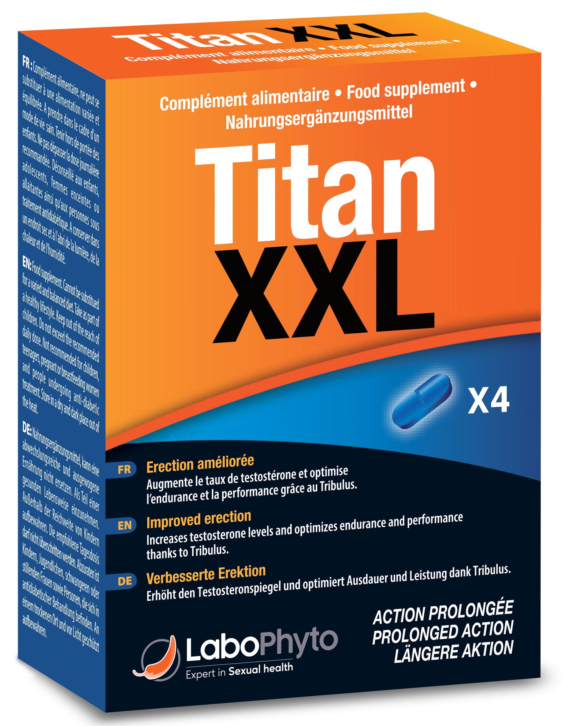 Titan XXL - 4 comprimés