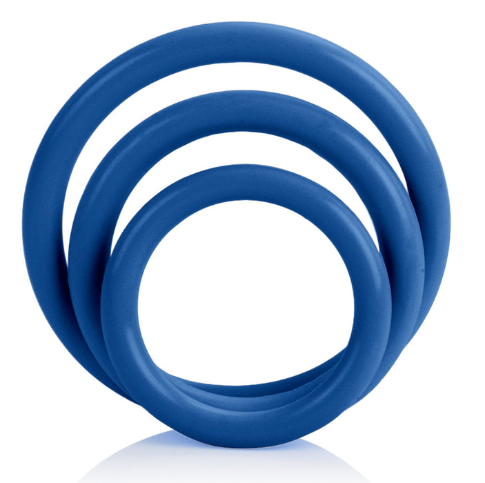 Tri-Rings Cockring Bleu