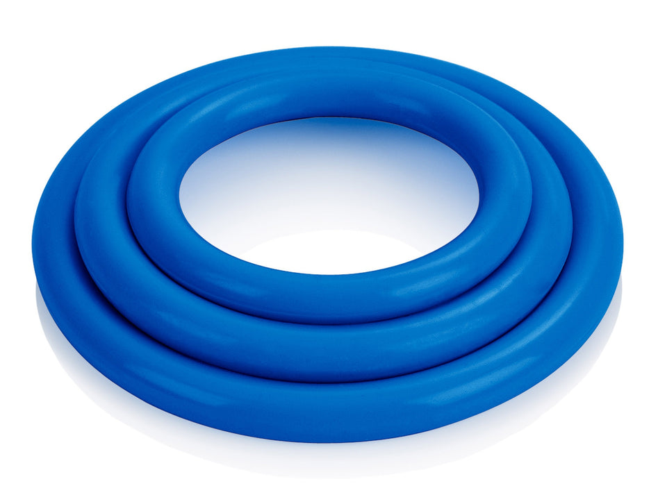 Tri-Rings Cockring Bleu
