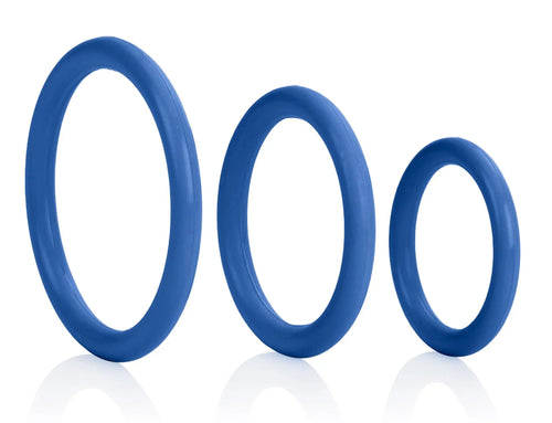 Tri-Rings Cockring Bleu
