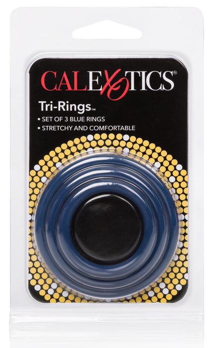 Tri-Rings Cockring Bleu