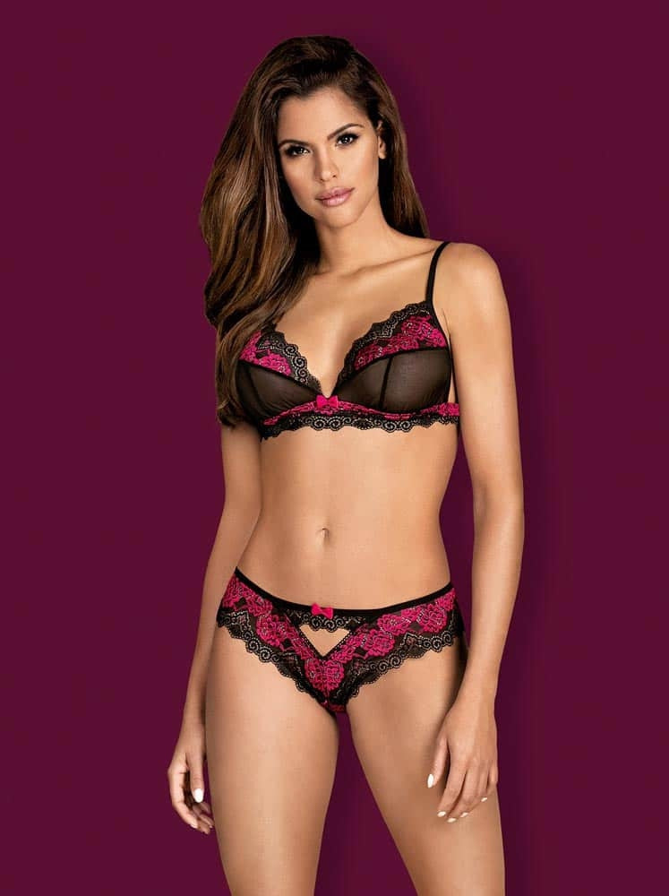 Ensemble Tulia 2 Pièces Noir-Rose