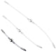 Double Tige d'urètre flexible Flexi Duo 15cm - Diamètre 8mm