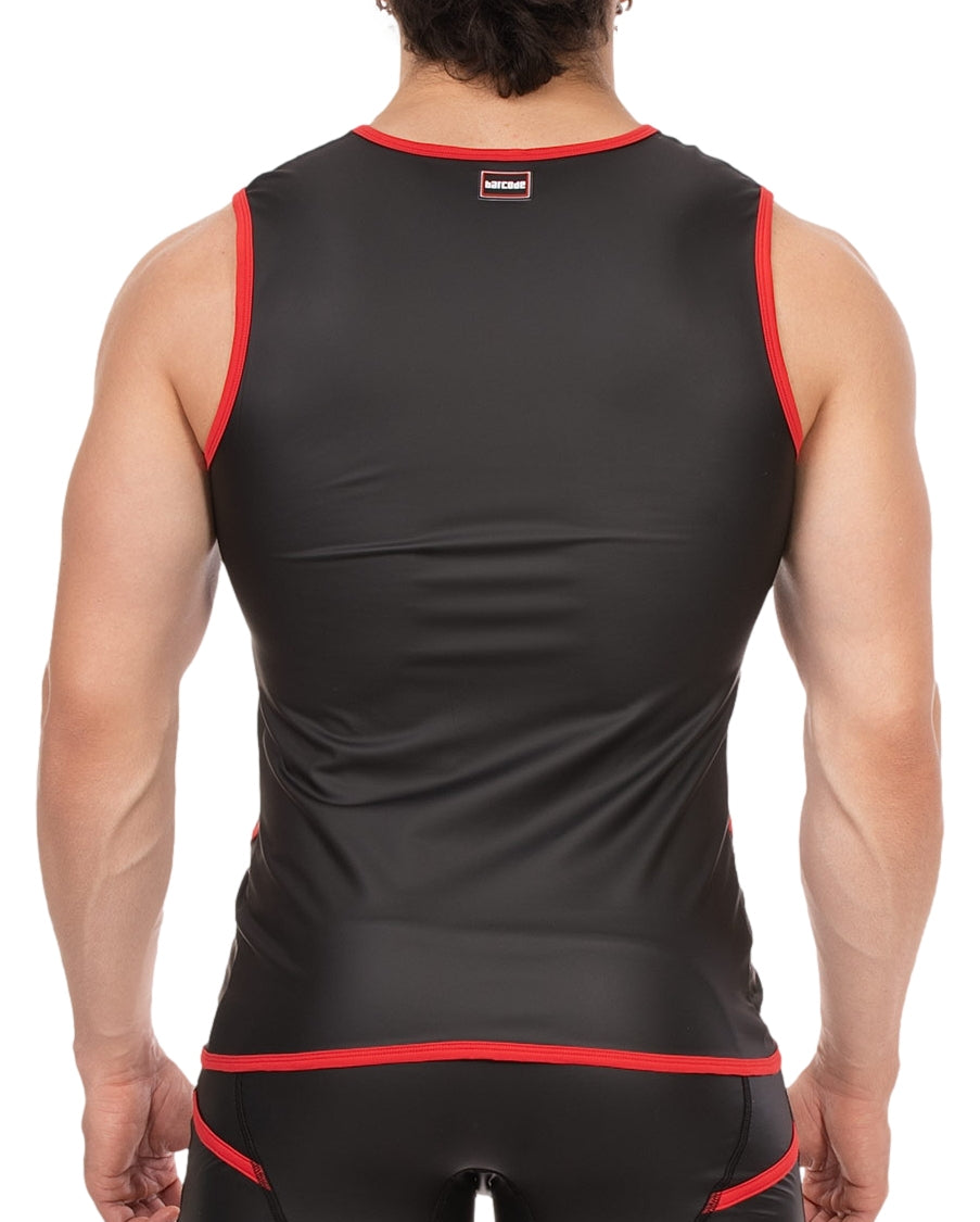 Veste sans manche Robin Noir-Rouge