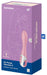 Vibro gonflable Air Pump Vibrator 2 Satisfyer 12 x 3.5cm Rose