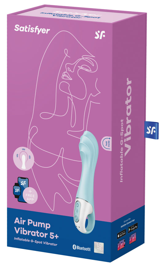 Vibro gonflable Air Pump Vibrator 5 Satisfyer 12 x 3.5cm