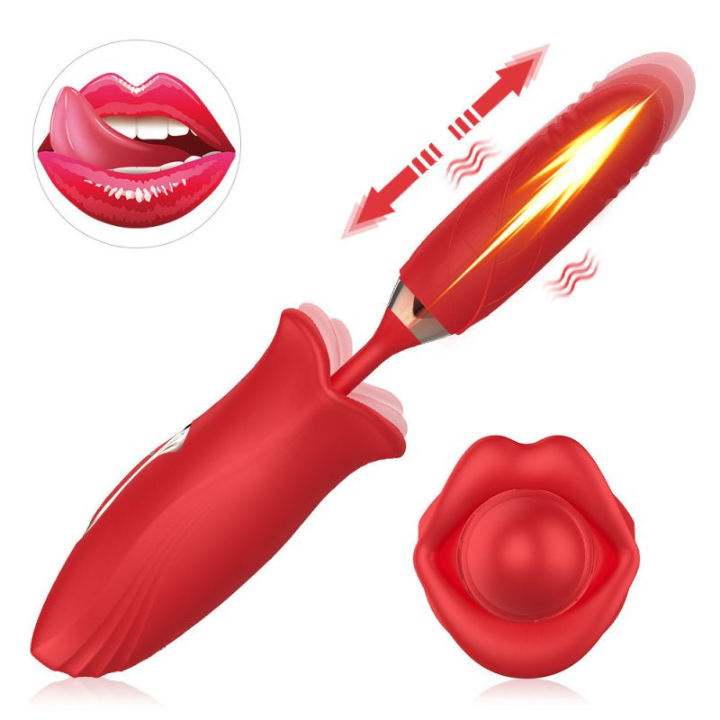 Vibro Poussée et Bouche Doble Sens 10.5 x 3.1cm