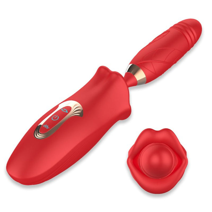 Vibro Poussée et Bouche Doble Sens 10.5 x 3.1cm