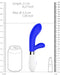 Vibro Rabbit Achilles 20cm Bleu