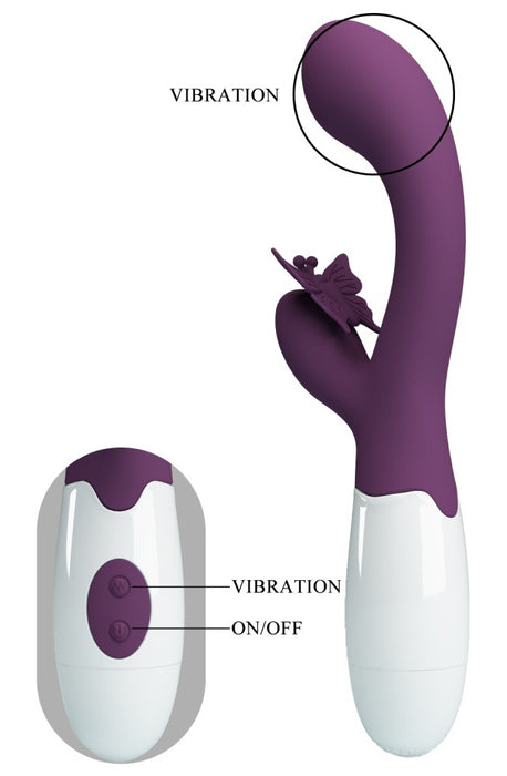 Vibro Rabbit Butterfly Kiss 10 x 3.1cm