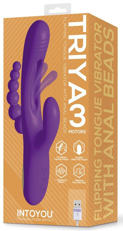 Vibro rabbit chapelet anal Triya 14 x 3.6cm