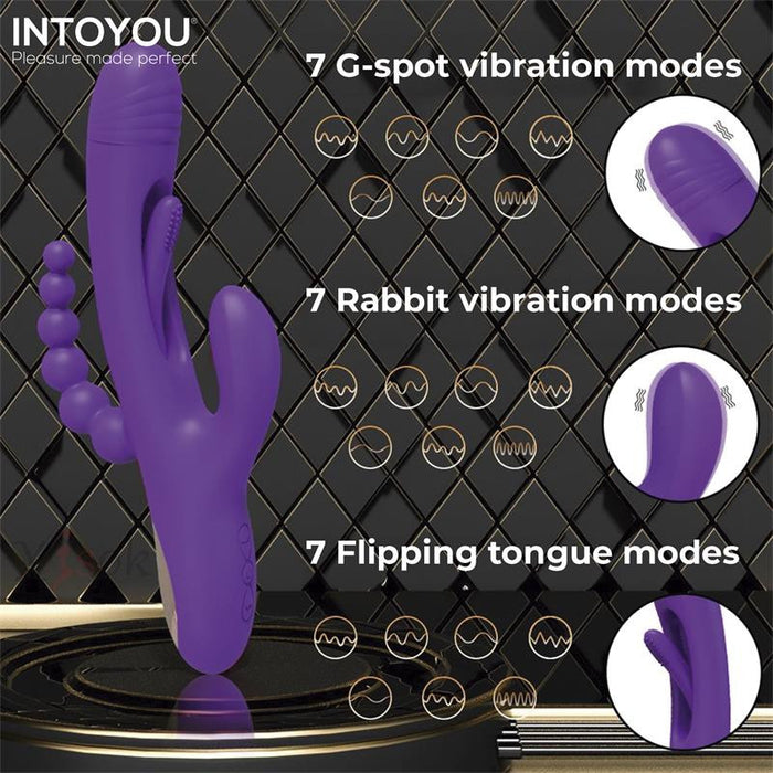 Vibro rabbit chapelet anal Triya 14 x 3.6cm