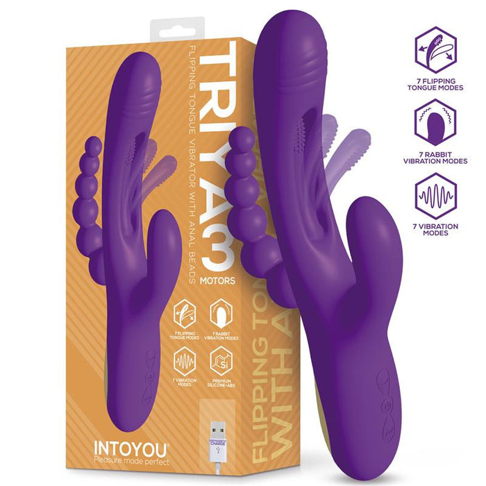 Vibro rabbit chapelet anal Triya 14 x 3.6cm