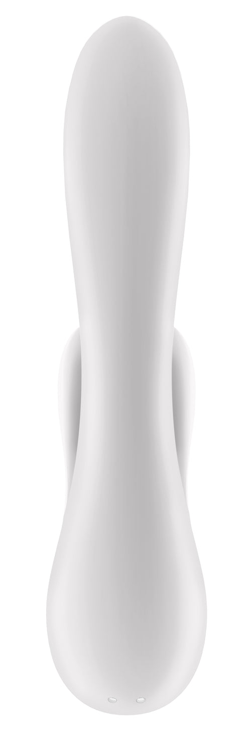 Vibro Rabbit connecté Double Flex Satisfyer 20cm Blanc
