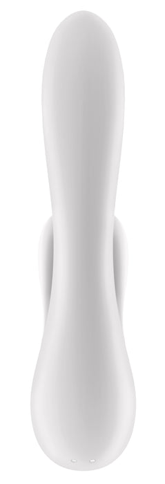 Vibro Rabbit connecté Double Flex Satisfyer 20cm Blanc