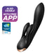 Vibro Rabbit connecté Double Flex Satisfyer 20cm Noir