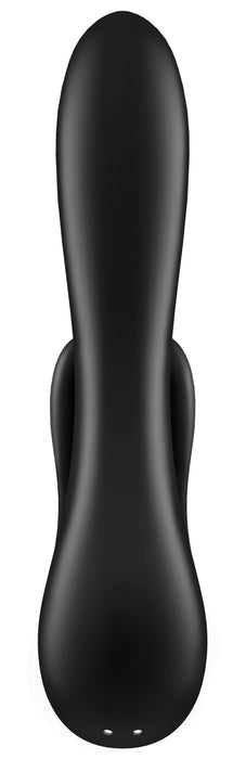 Vibro Rabbit connecté Double Flex Satisfyer 20cm Noir