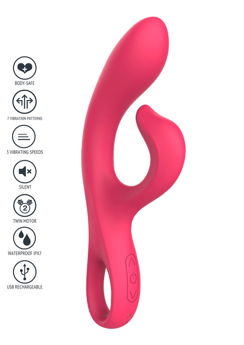Vibro Rabbit Endless Orgasm 22cm Fuchsia