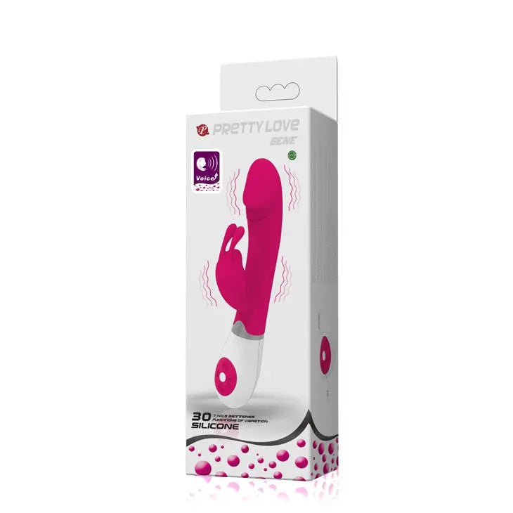Vibro Rabbit Gene Voice Controle Rose