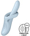 Vibro Rabbit Heat Flex 4 Bleu