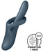 Vibro Rabbit Heat Flex 4 Gris