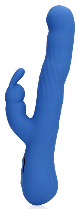 Vibro Rabbit Jetset 14 x 3.5cm Bleu
