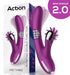 Vibro Rabbit Rotating Double 10 x 3.5cm Violet