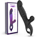 Vibro Rabbit Vibections 14 x 3.5cm Noir