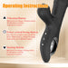 Vibro Rabbit Vibections 14 x 3.5cm Noir